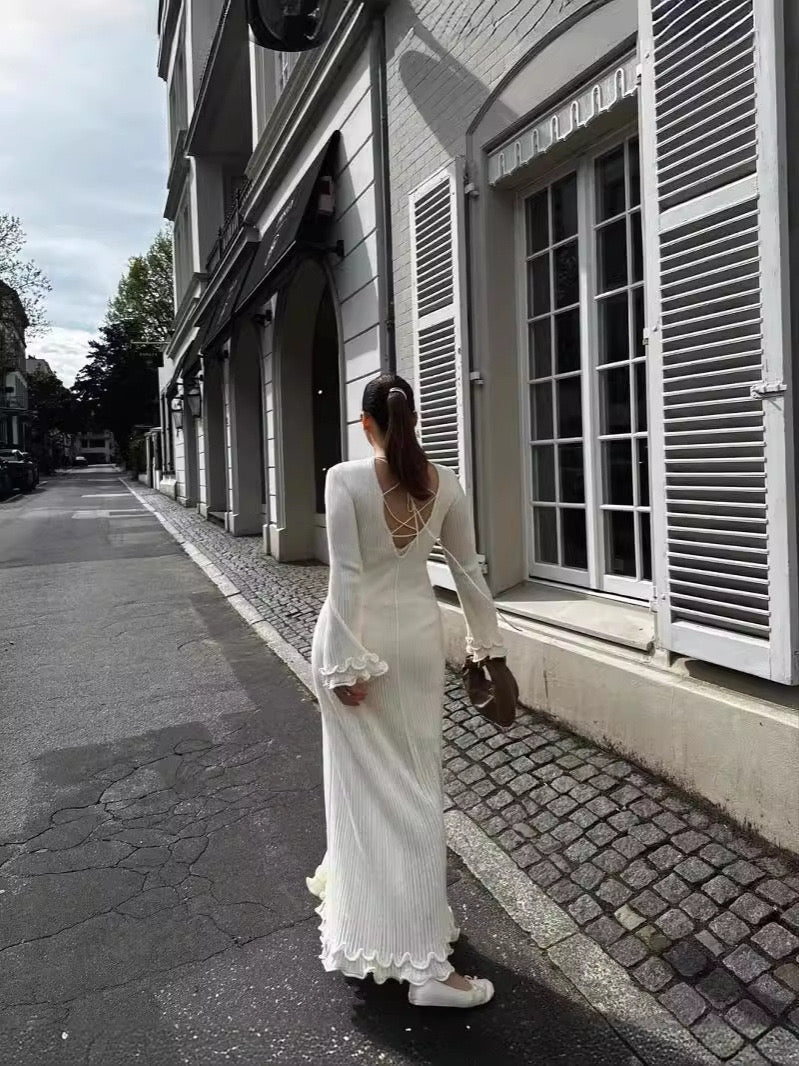 Langarm Maxikleid