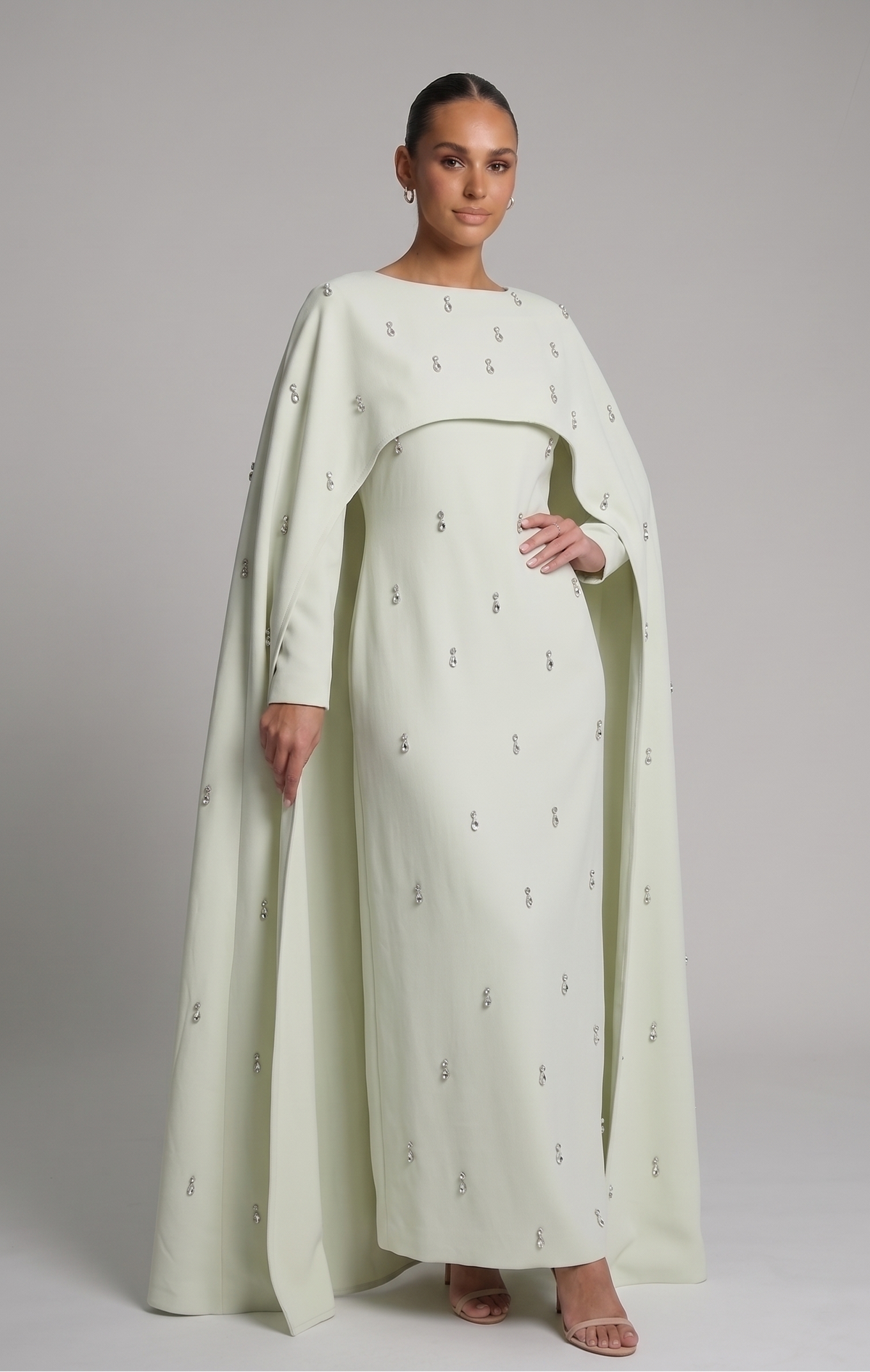 Abaya with Cape & Appliqués