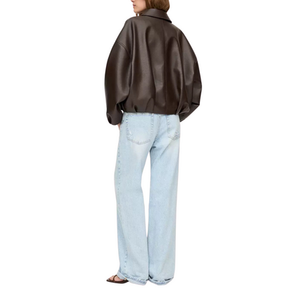 Casual leather jacket