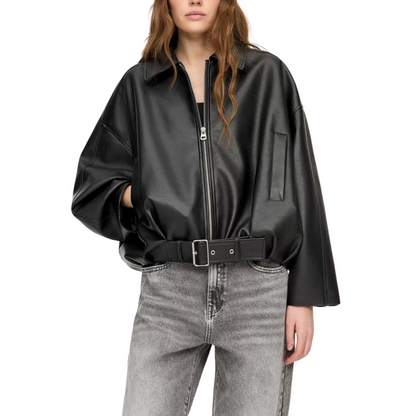 Casual leather jacket