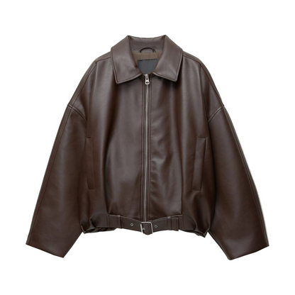 Casual leather jacket