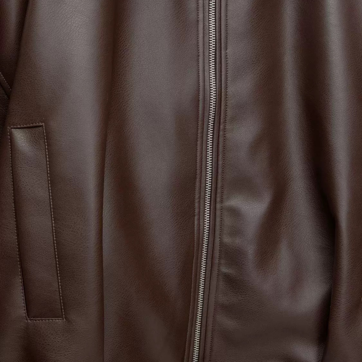 Casual leather jacket