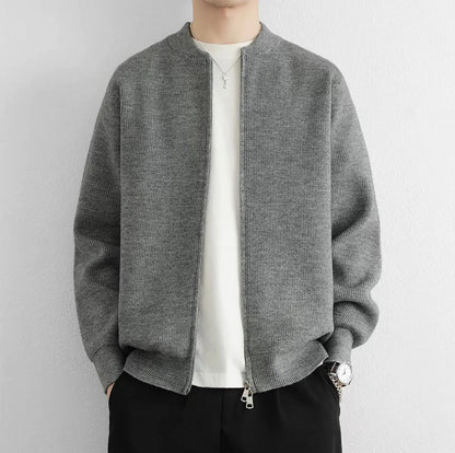 Signature Zip Cardigan
