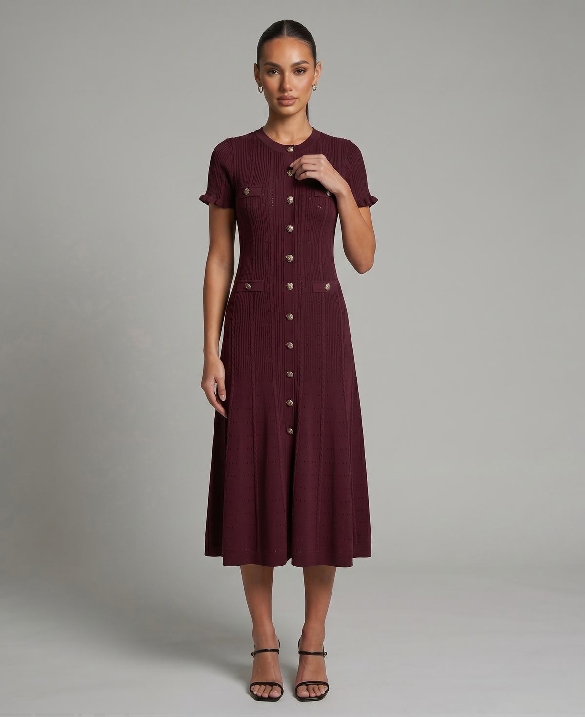 Elara Knit Midi Dres