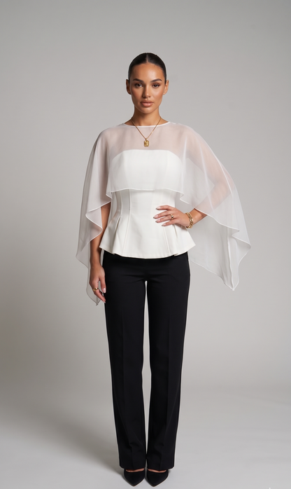 Corset with cape