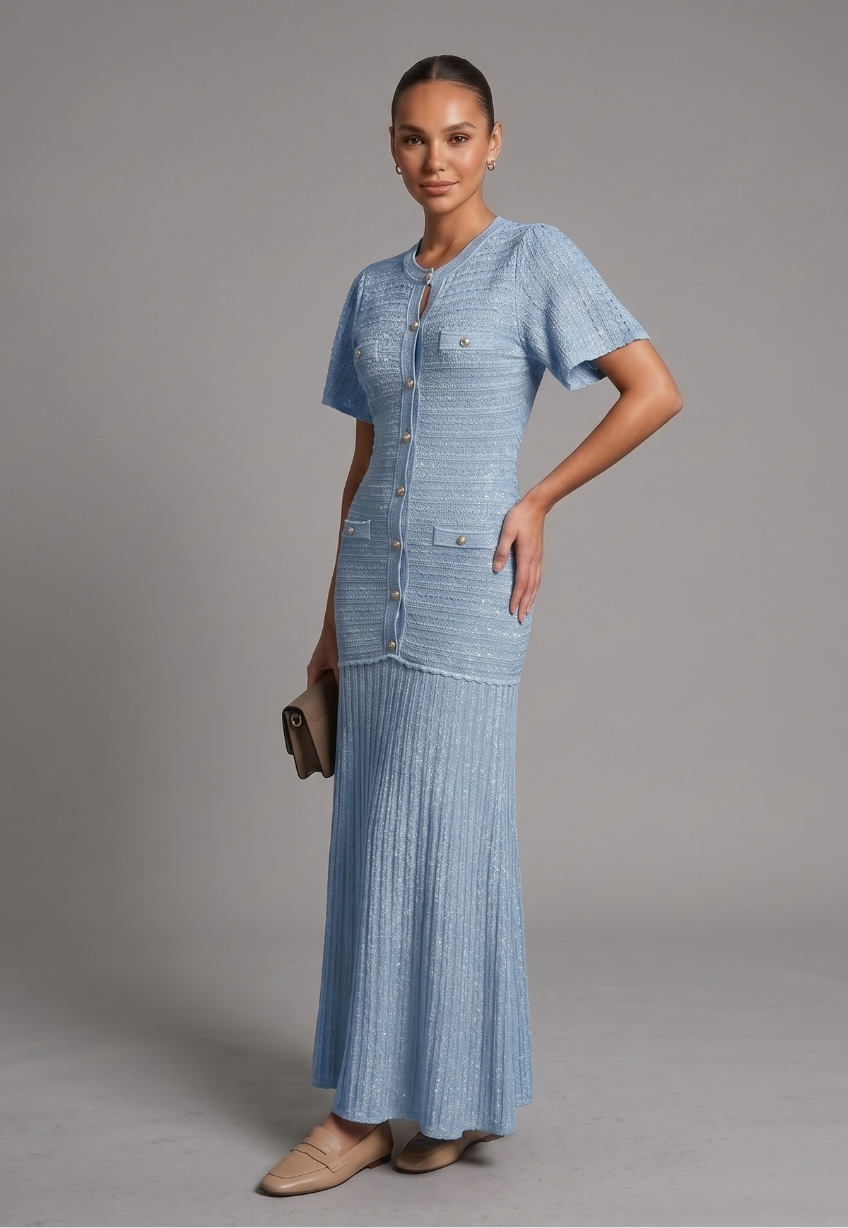 Rhinestone Maxi Dress