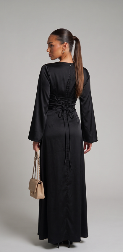 Maxi dress with ties