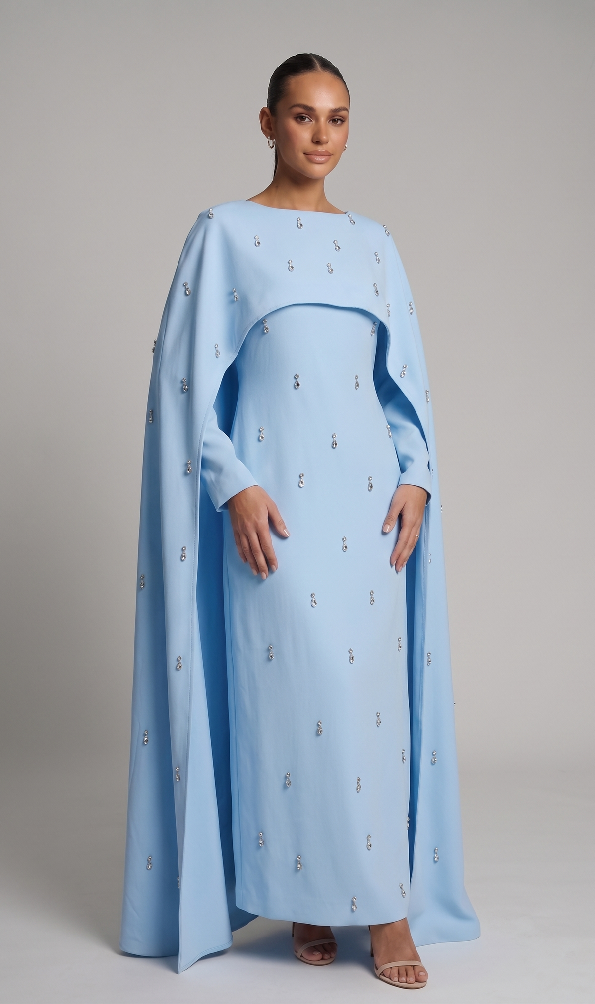 Abaya with Cape & Appliqués