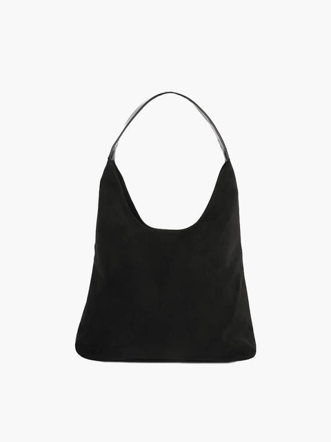 Suede-look handbag