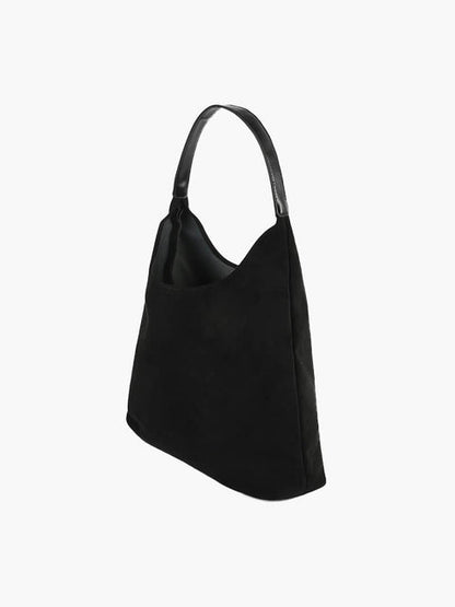 Suede-look handbag