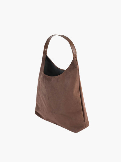 Suede-look handbag