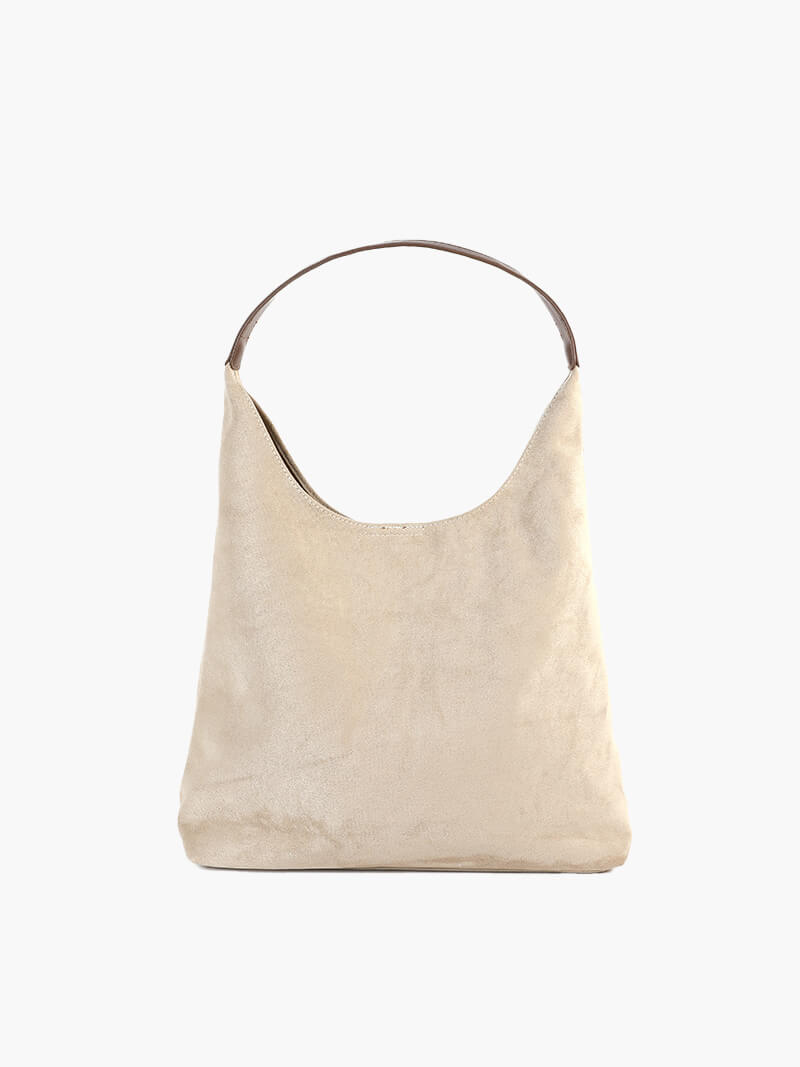 Suede-look handbag