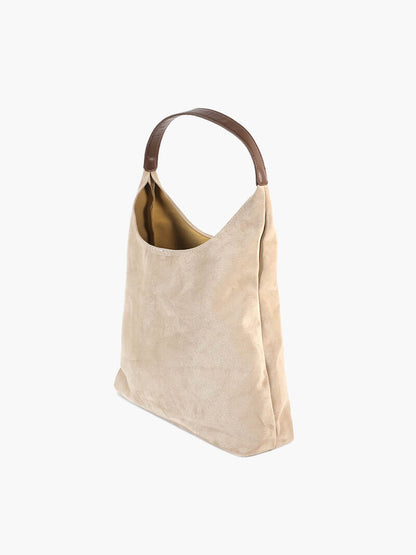 Suede-look handbag