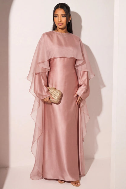 Rose  Abaya aus Satin